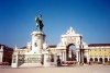 Portugal - Lisbon: Terreiro do Pao / Praa do Comercio - esttua equestre de Dom Jos I, escultor: Machado de Castro e Arco da Rua Augusta - photo by M.Durruti