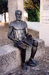 Portugal - Ribatejo - Constncia: Luiz Vaz de Cames e os Lusiadas - Portugal's national poet - photo by M.Durruti