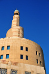 Doha, Qatar: Qatar Islamic Cultural Center, FANAR - Spiral Mosque of the Kassem Darwish Fakhroo Islamic Centre - photo by M.Torres