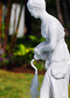 Saint-Denis, Runion: figure in a fountain in front of the Conseil Gnral de La Runion building - photo by M.Torres