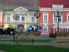 Romania - Timisoara: Unirii square - faades - photo by *ve