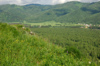 Russia - Altai republic, near village Maima, mountain Chertov palec (Devil's finger), view on the Altai mounatins - photo by M.Kazantsev