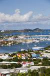 Sint-Maarten - Simpson bay and Simpson bay lagoon: from the hills - photo by D.Smith