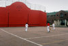 Saint-Pierre et Miquelon - Saint-Pierre: Basque pelota match at Fronton 'Zazpiak Bat' - pilotaleku - Euskal Pilota - photo by B.Cloutier