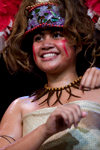 Samoa - Upolo - Apia: traditional Samoan dancer - Fia-Fia dance - photo by D.Smith