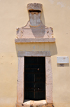 So Tom, So Tom and Prncipe / STP: entrance to the fort of St Sebastian, the National Museum - the Portuguese coast of arms was vandalized after independence / entrada do Forte de So Sebastio, Museu Nacional - as armas de Portugal foram vandalizadas aps a independncia - photo by M.Torres