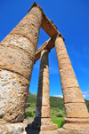 Sant'Angelo, Fluminimaggiore, Sardinia / Sardegna / Sardigna: Punic-Roman temple of Antas - the Roman building was erected in the time of Augustus, over a 6th century B.C. Punic temple dedicated to Sid-Addir, protector of navigators, fishermen and hunters - Sulcis Iglesiente region - photo by M.Torres