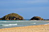 Baia di Chia, Domus de Maria municipality, Cagliari province, Sardinia / Sardegna / Sardigna: beach and islets - photo by M.Torres