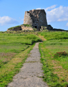 Isili, Cagliari province, Sardinia / Sardegna / Sardigna: path and Nuraghe Is Paras - built between the fifteenth and fourteenth centuries BC - Sarcidano sub-region - photo by M.Torres