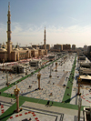 Medina / Madinah, Saudi Arabia: exterior of Masjid Al Nabawi or Mosque of the Prophet in Medina, the City of Lights and the first capital in Islam - photo by A.Faizal