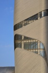 Dhahran, Eastern Province, Saudi Arabia: fingerprint pattern of the King Abdulaziz Center for World Culture (Ithra) faade - photo by M.Torres