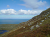 South Uist island / Uibhist a Deas, Outer Hebrides, Scotland: Mount Stulaval and the sea - photo by T.Trenchard