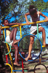 Seychelles - Mahe island: kindergarten - girls playing - photo by F.Rigaud