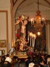 Sicily / Sicilia - Acireale (Catania province): Saint Sebastian before the procession (photo by Cornelia Schmidt)