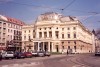 Slovakia / Slowakei - Bratislava: Slovakian national Theater and Ganymede fountain / Slovenske Narodne Divadlo - Hviezdoslavovo nm.  (photo by Miguel Torres)