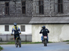 Slovakia - Cicmany village: folk architecture reserve - motorbikes passing - Zilina district - photo by J.Kaman