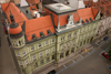 Art Nouveau Facade of the old post office building - view from the bell tower of the Church of Saint John the Baptist, Maribor, Slovenia - photo by I.Middleton