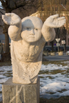 Statue outside Gruber Palace - Zvezdarska ulica, Ljubljana, Slovenia - photo by I.Middleton