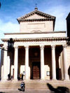 San Marino: the Basilica - contains the relics of St Marinus - Piazza Domus Plebis (photo by B.Cloutier)