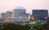 Spain / Espaa - Extremadura - Almaraz: Atomic power station on the river Tagus / Central Nuclear sobre el Tajo - Tejo (photo by Miguel Torres)