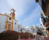 Ayamonte, Huelva, Andalucia, Spain: Church of Our Lady of Sorrows and Calle de las Angustias - Iglesia de Nuestra Seora de las Angustias - photo by M.Torres