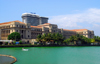 Colombo, Sri Lanka: Hilton Hotel and the Ministry of Finance / Treasury, facing Beira Lake - Fort - photo by M.Torres