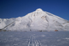 Svalbard - Spitsbergen island: Pyramiden - the mountain that lends its name to the town - photo by A. Ferrari