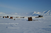 Svalbard - Spitsbergen island - Pyramiden: frozen harbour - photo by A. Ferrari