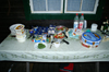 lvdalen, Dalarnas ln, Sweden: Swedish Midsummer table: potatoes, herring, salad and hard bread - photo by A.Ferrari