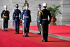 Taipei, Taiwan: change of the guard at Chiang Kai-shek Memorial Hall - Navy, Army and Air Force soldiers - photo by M.Torres