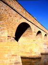 Richmond, Clarence Council, South Tasmania, Australia: Richmond Bridge - built in 1823 - Australia's oldest bridge still in use - arch bridge on the B31 'Convict Trail' - photo by A.Bartel