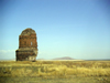 Turkey - Ani (Kars province / Western Armenia): Armenian Church of of the Redeemer - split in two by a lightning in 1957 - fields - photo by A.Kilroy