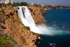 Turkey - Antalya: Lower Dden falls - Mediterranean Sea / Dden Selalesi - Antalya Lara, Karpuzkaldiran Selalesi - photo by C.Roux