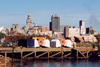 Uruguay - Montevideo: skyline from the harbour - photo by M.Torres