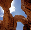 Arches National Park, Utah, USA: Double Arch is arguably the most magnificent Entrada Sandstone formation in the Park - photo by C.Lovell