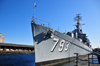 Boston, Massachusetts, USA: Charlestown Navy Yard - Charlestown Navy Yard - USS Cassin Young DD-793, named for Captain Cassin Young, awarded the Medal of Honor after Pearl Harbor and killed in Guadalcanal - photo by M.Torres