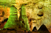 Carlsbad Caverns, Eddy County, New Mexico, USA: huge conical stalagmites, phallic speleothems on the left and breast shaped on the right - photo by M.Torres