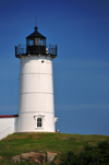 York, Maine, New England, USA: Cape Neddick Lighthouse - Nubble Light still keeps its its Fresnel lens - USCG number 1-125 - photo by M.Torres