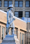 Portland, Maine, New England, USA: Fireman's Memorial - Old firehouse - photo by M.Torres