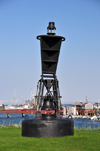 Rockland, Maine, New England, USA: old buoy near the harbor - photo by M.Torres