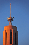 Albuquerque, Bernalillo County, New Mexico, USA: spire of St. Mary's Church - modern architecture - photo by M.Torres