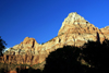 Zion National Park, Utah, USA: Bridge Mountain at sunset - photo by A.Ferrari