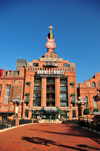 Baltimore, Maryland, USA: Pratt Street Power Plant - from the pedestrian bridge - architects Baldwin and Pennington, Chicago school style - National Register of Historic Places - Hard Rock Cafe and Barnes and Noble bookstore - photo by M.Torres