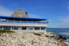 Narragansett Pier, Washington County, Rhode Island, USA: Coast Guard House and the Atlantic Ocean, waterfront restaurant - photo by M.Torres