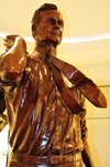 Houston, Texas, USA: statue of George H. W. Bush, 41st President of the United States - George Bush Intercontinental Airport - photo by M.Torres