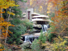 Bear Run (Pennsylvania): Fallingwater house - designed by architect Frank Lloyd Wright for the Kaufmann family / casa da cascata - photo by G.Frysinger