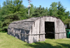 Oneida Nation (Wisconsin): traditional dwelling, quonset style - Oneida Nation Museum - photo by G.Frysinger