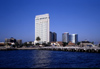 San Diego (California): Sea Port with Hyatt and Marriott hotels in background - photo by J.Fekete