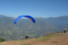 95 Venezuela - Merida - paragliding - just after take-off - photo by A. Ferrari