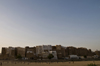 Shibam, Hadhramaut Governorate, Yemen: locals playing soccer in front of Old town - photo by J.Pemberton